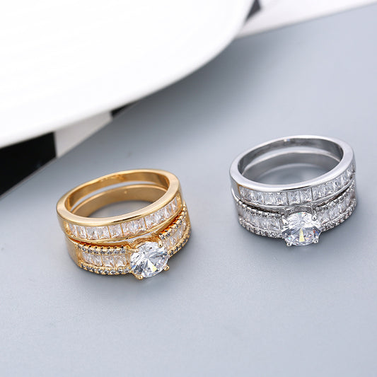 Hot Selling Simulated Diamond Engagement Rings Fashion