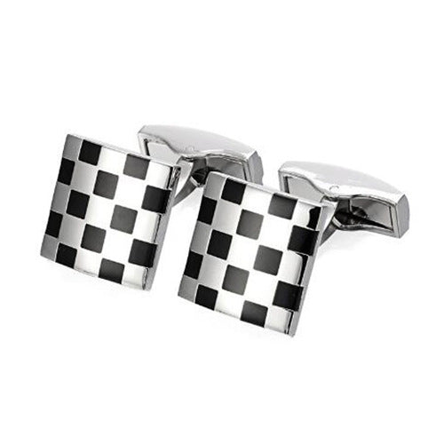 French cuffs metal painted cufflinks