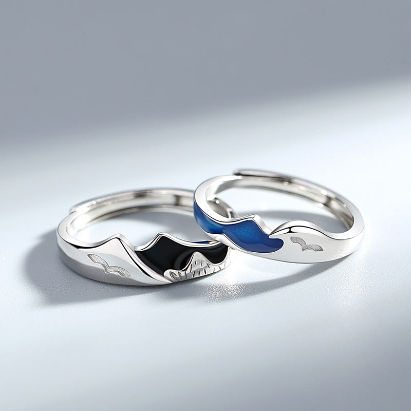 Shanmeng Eachother Sterling Silver Couple Rings