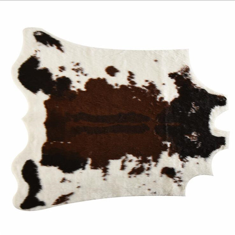 Imitation cow whole leather floor mat