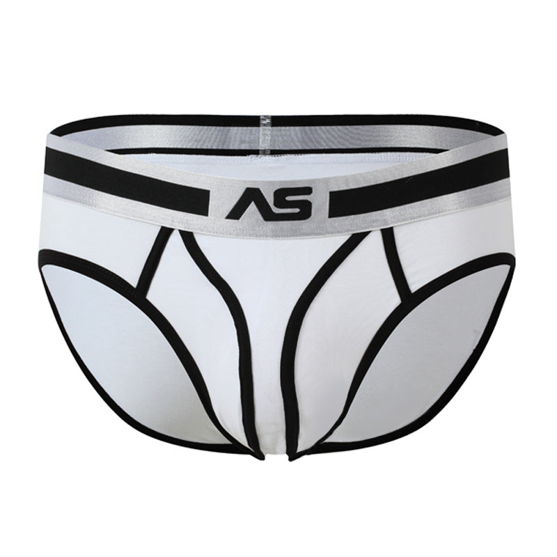 Men's Underwear Color Matching Low Waist Briefs