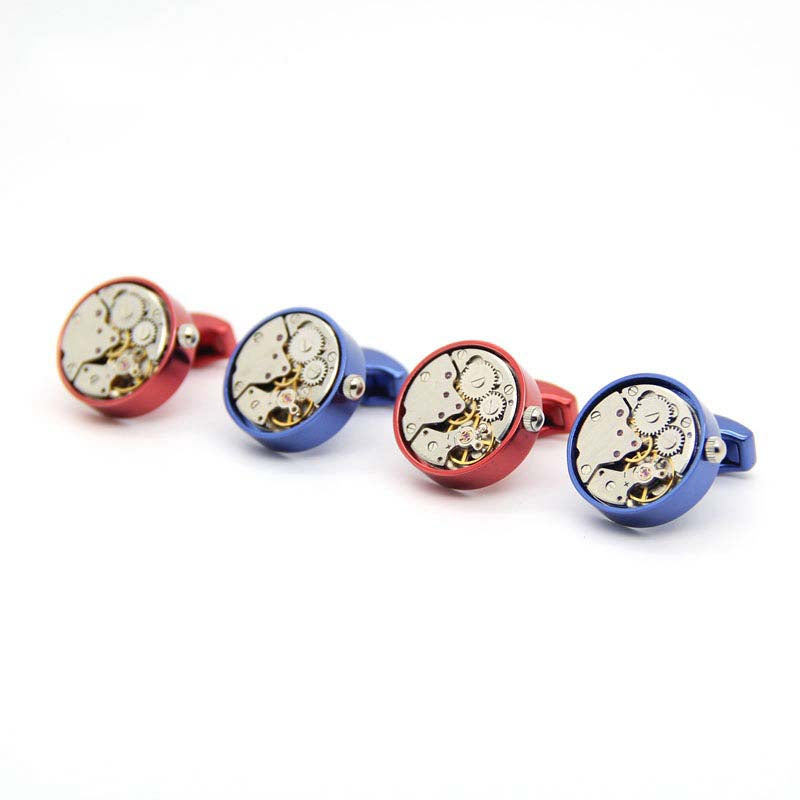 Men's French Shirt Movement Mechanical Cufflinks