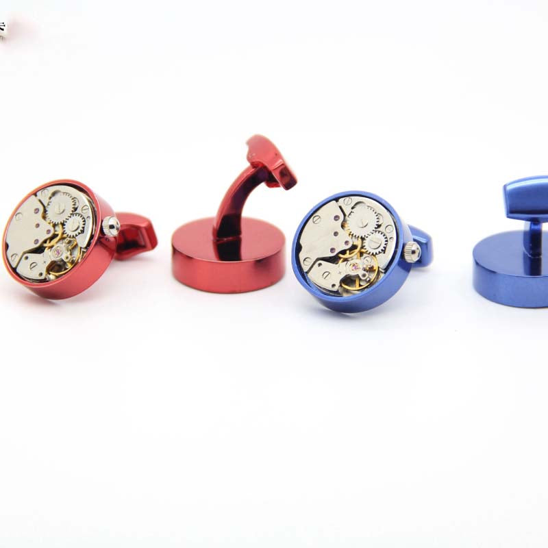 Men's French Shirt Movement Mechanical Cufflinks