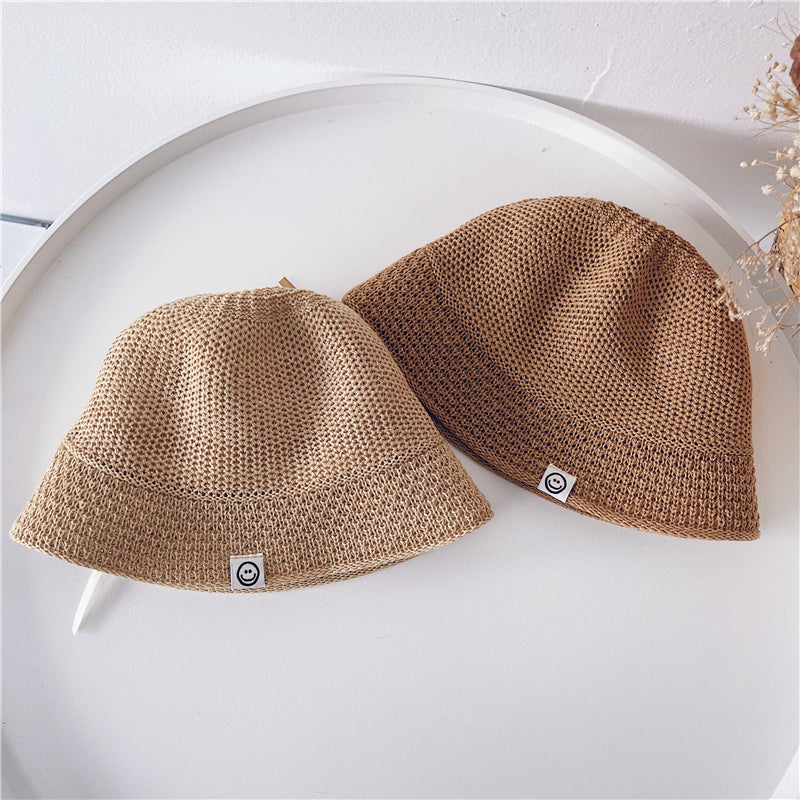 Clothing Spring And Autumn Children'S Sun Hat, Fisherman Hat, Boy Baby Sun Hat, Leisure Wild Woven Mesh Hat