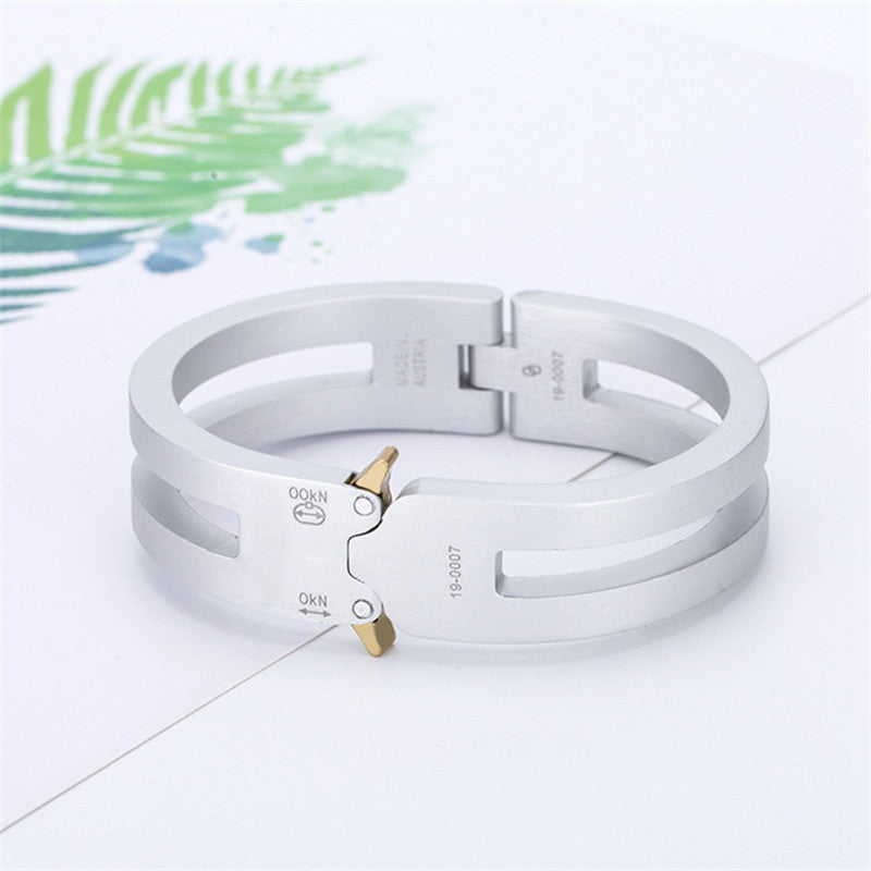 Functional Men Tai Hang Aluminum Stainless Steel Couple Bracelet