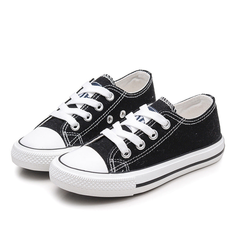 Lace-Up White Shoes For Boys And Girls