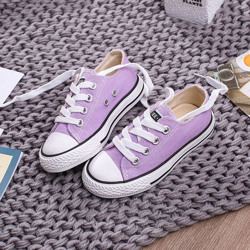 Lace-Up White Shoes For Boys And Girls