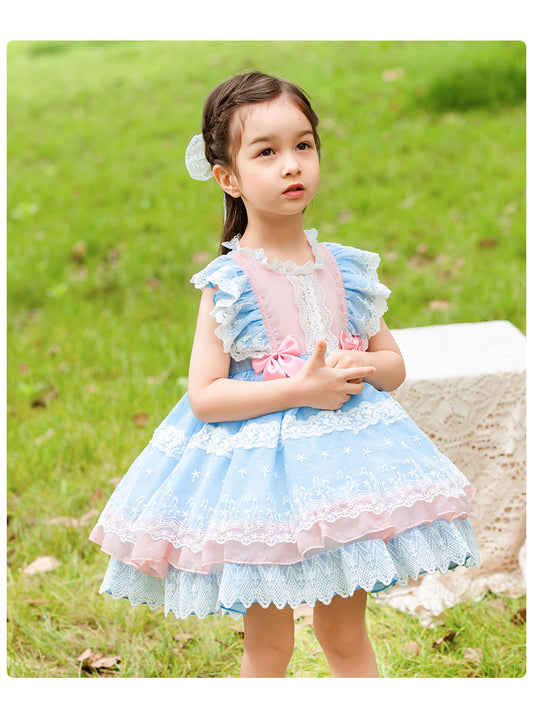 Girls' Wear Lolita Lolita Princess Vest Skirt Children's Mesh Tutu Skirt