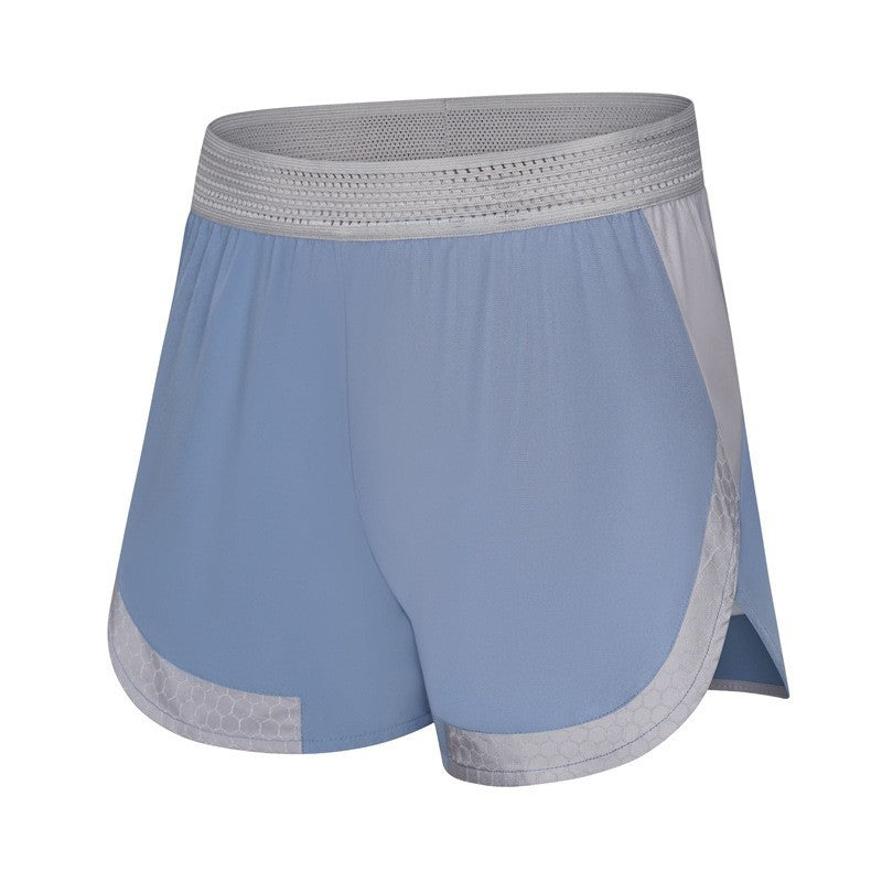 Summer Marathon Running Double-layer Breathable Quick-drying Wicking Fitness Shorts