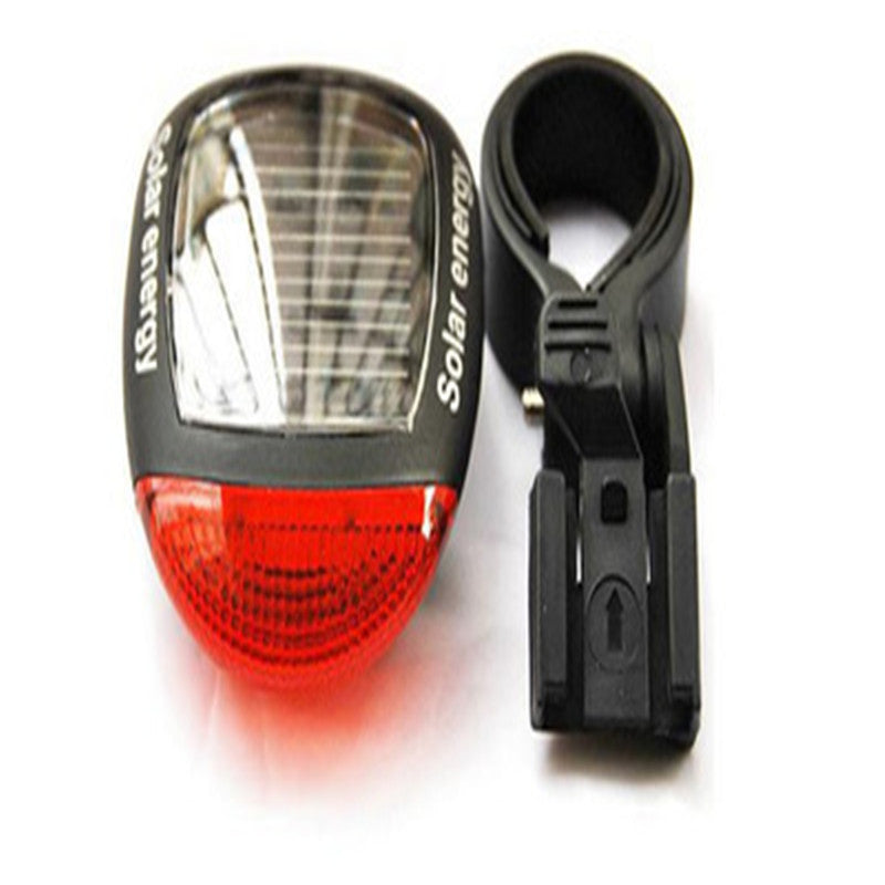 Bicycle Solar Panel Charging Tail Light Warning Light