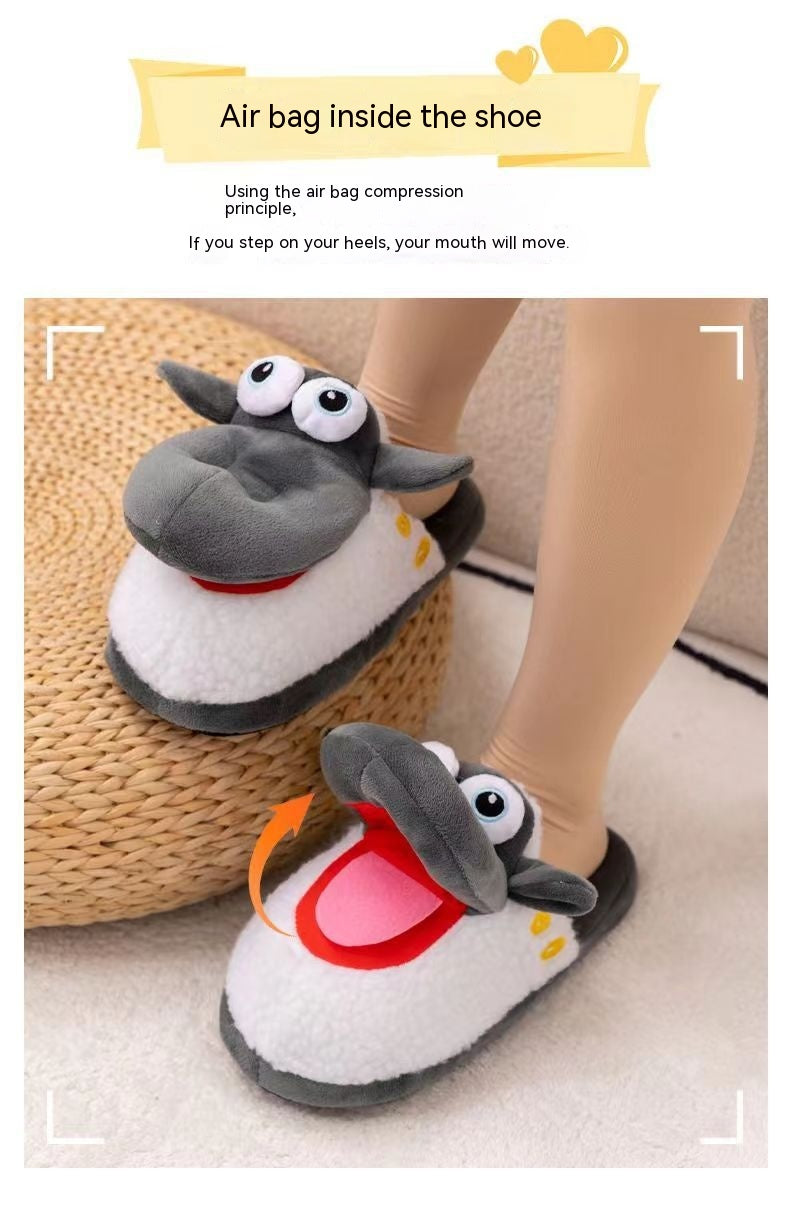 Sheep Slippers Plush Cotton Winter Thermal Home Wear Slippers