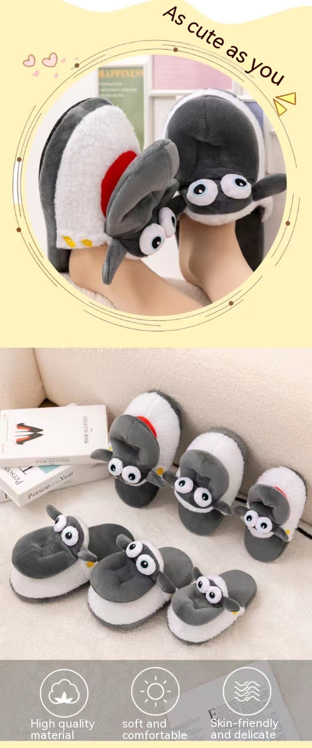 Sheep Slippers Plush Cotton Winter Thermal Home Wear Slippers