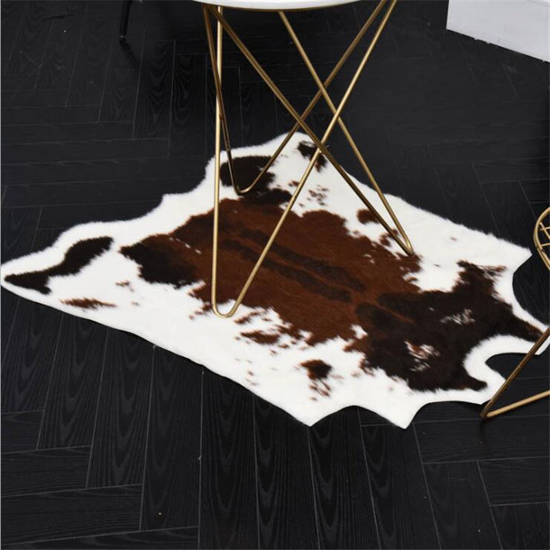 Imitation cow whole leather floor mat