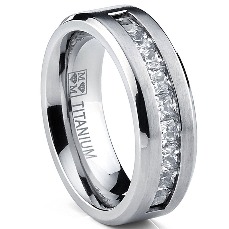 Diamond Men's Rings Luxury Wedding Engagement