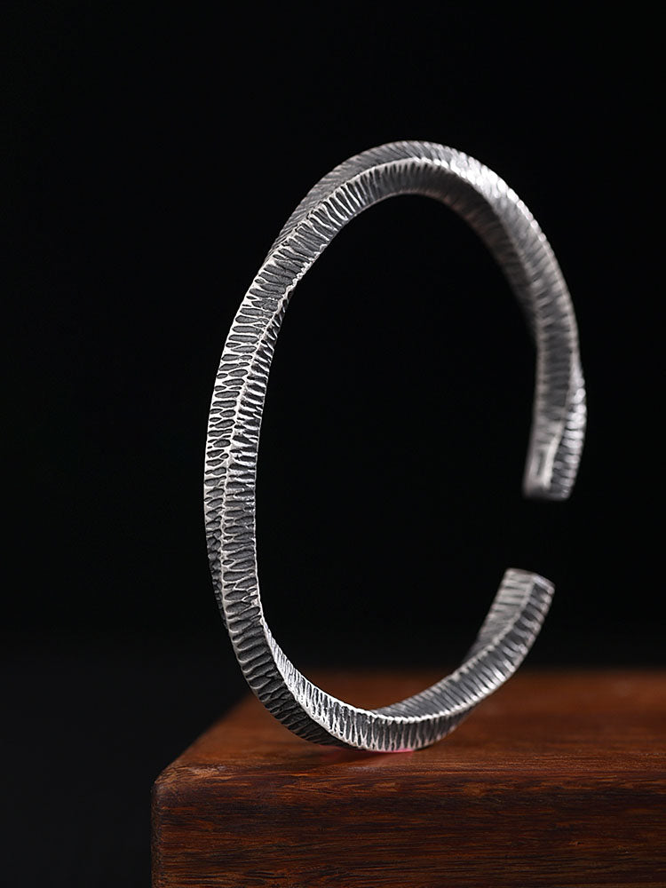 999 Sterling Silver Mobius Ring Bracelet For Men And Women