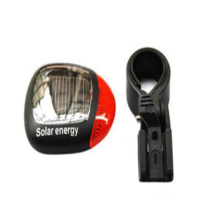 Bicycle Solar Panel Charging Tail Light Warning Light