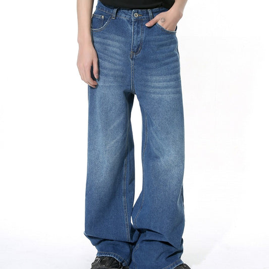 Straight Mop Loose Casual Jeans