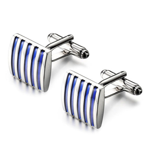 French cuffs metal painted cufflinks