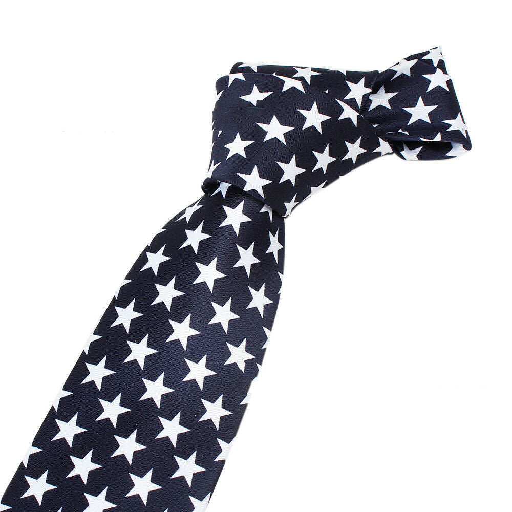 Europe And America Cross Border Hot-selling New Products Spot US Independence Day US Flag Patterned Tie