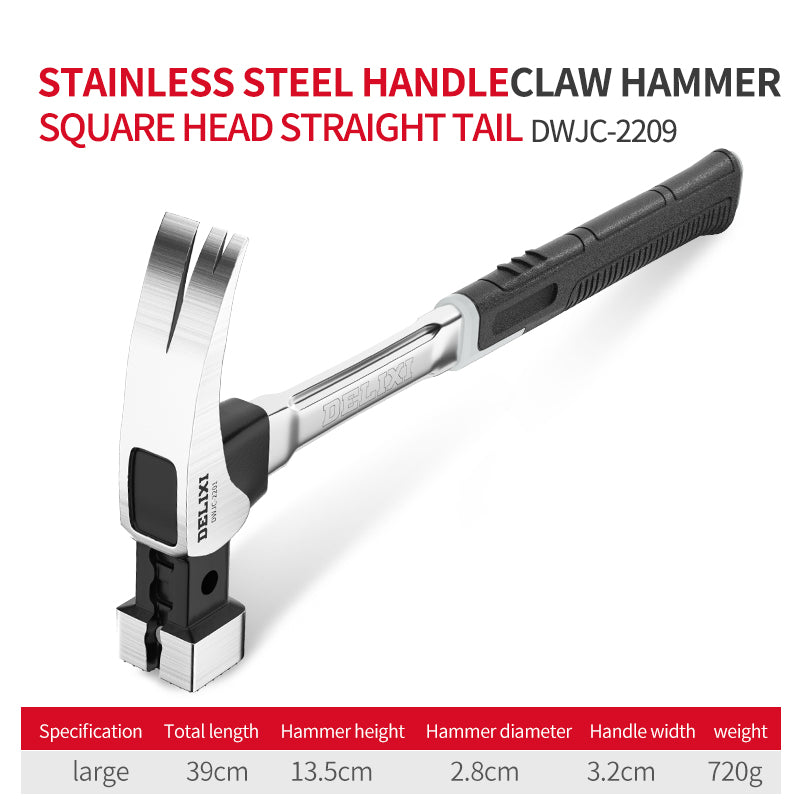 Magnetic Multi-function Nail Pulling Carbon Steel Claw Hammer