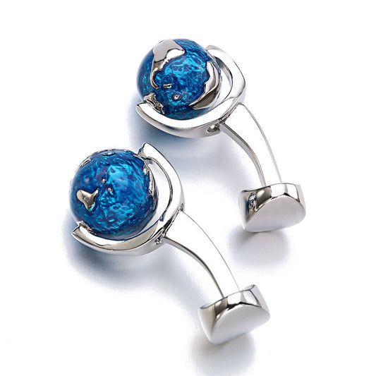 French Cufflinks Earth Cufflinks Rotatable High Quality Men's Cuff Nails