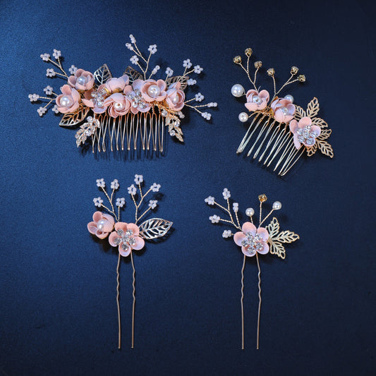 Hot Selling Korean Flower Hair Comb Insert