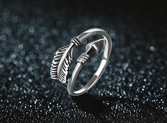 Simple Personality Love God's Arrow Couple Rings