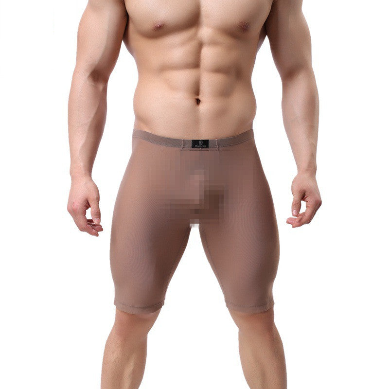 Men's Breathable Mid Waist Long Leg Underwear