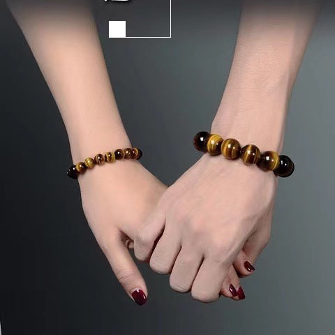 Buddha Beads Domineering Simple Tiger Eye Bracelet Men