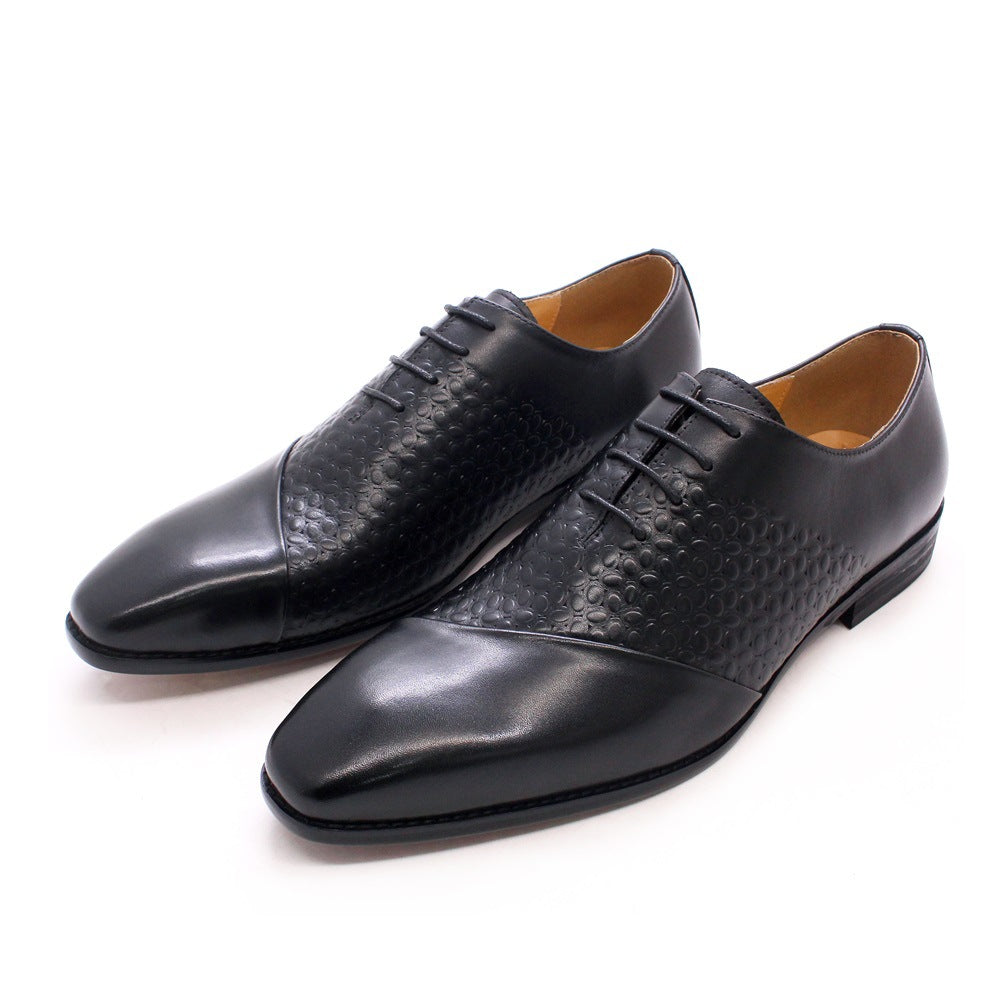 Summer British Spot Men's Shoes Business Dress Shoes Men