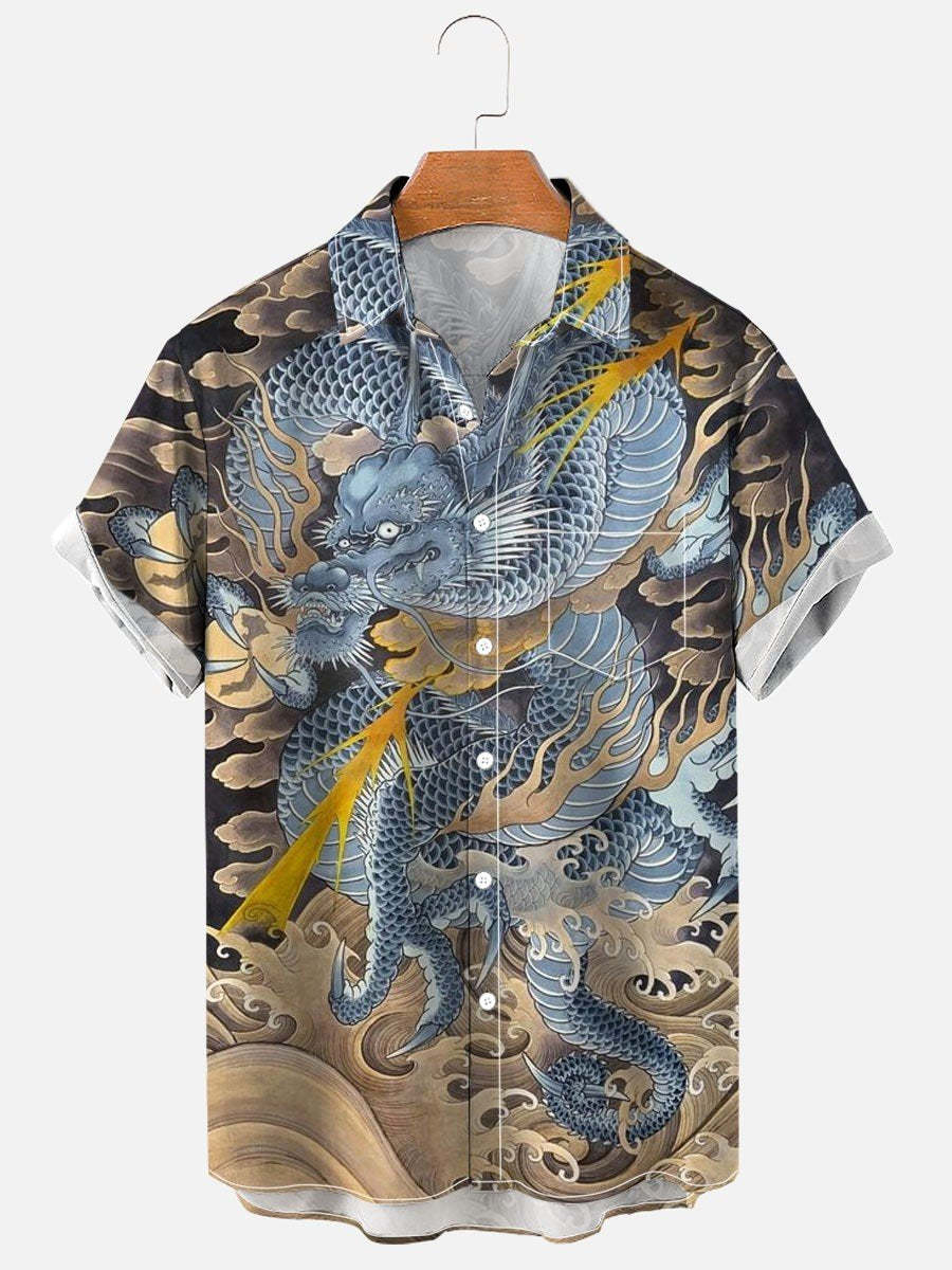 Men's Short Sleeve Shirt Top 3D Digital Printing