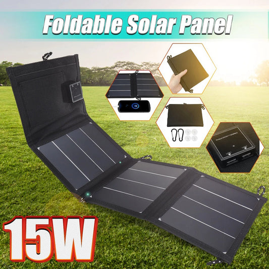 15W Portable Solar Panel Folding Bag