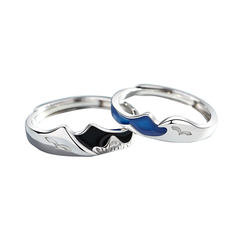 Shanmeng Eachother Sterling Silver Couple Rings