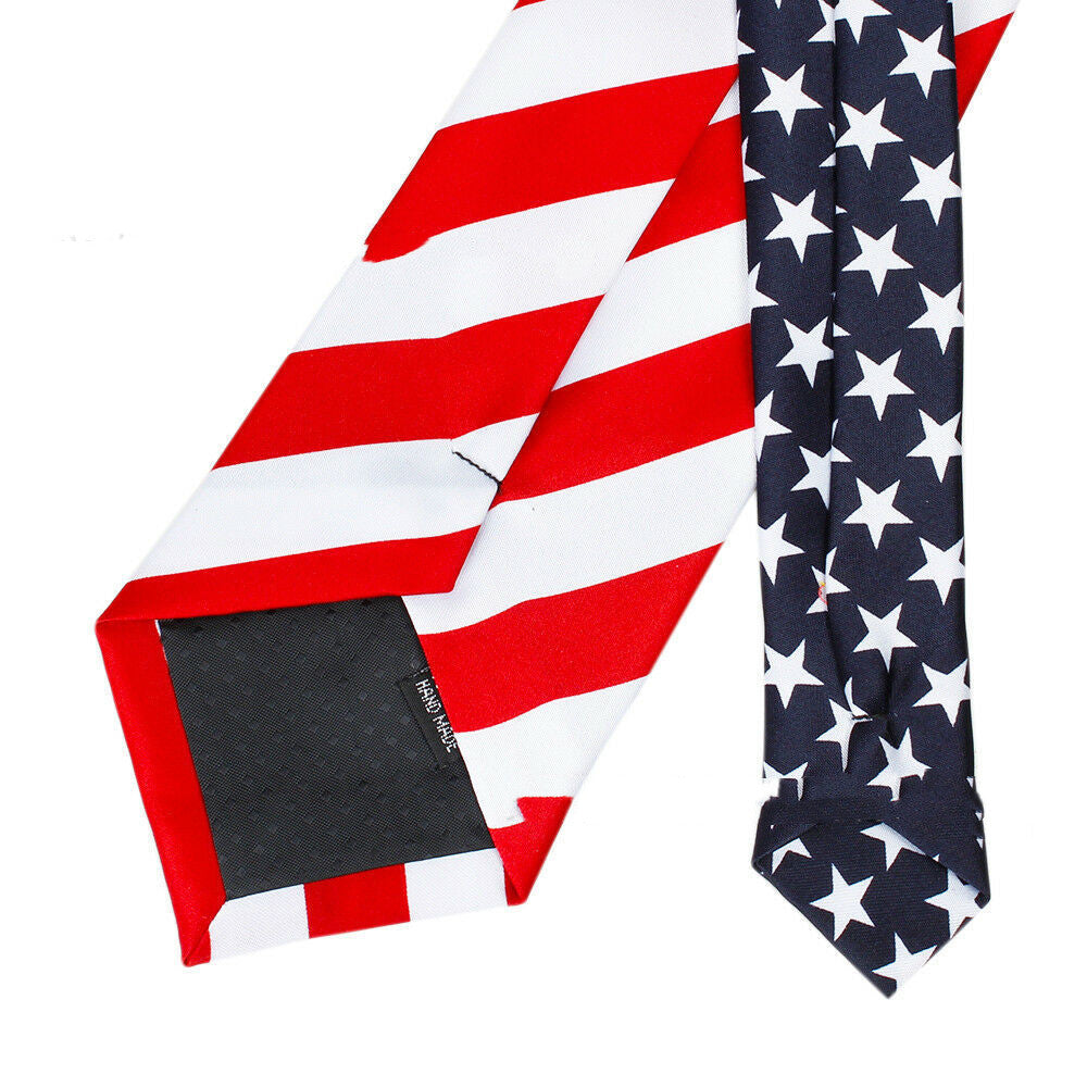 Europe And America Cross Border Hot-selling New Products Spot US Independence Day US Flag Patterned Tie