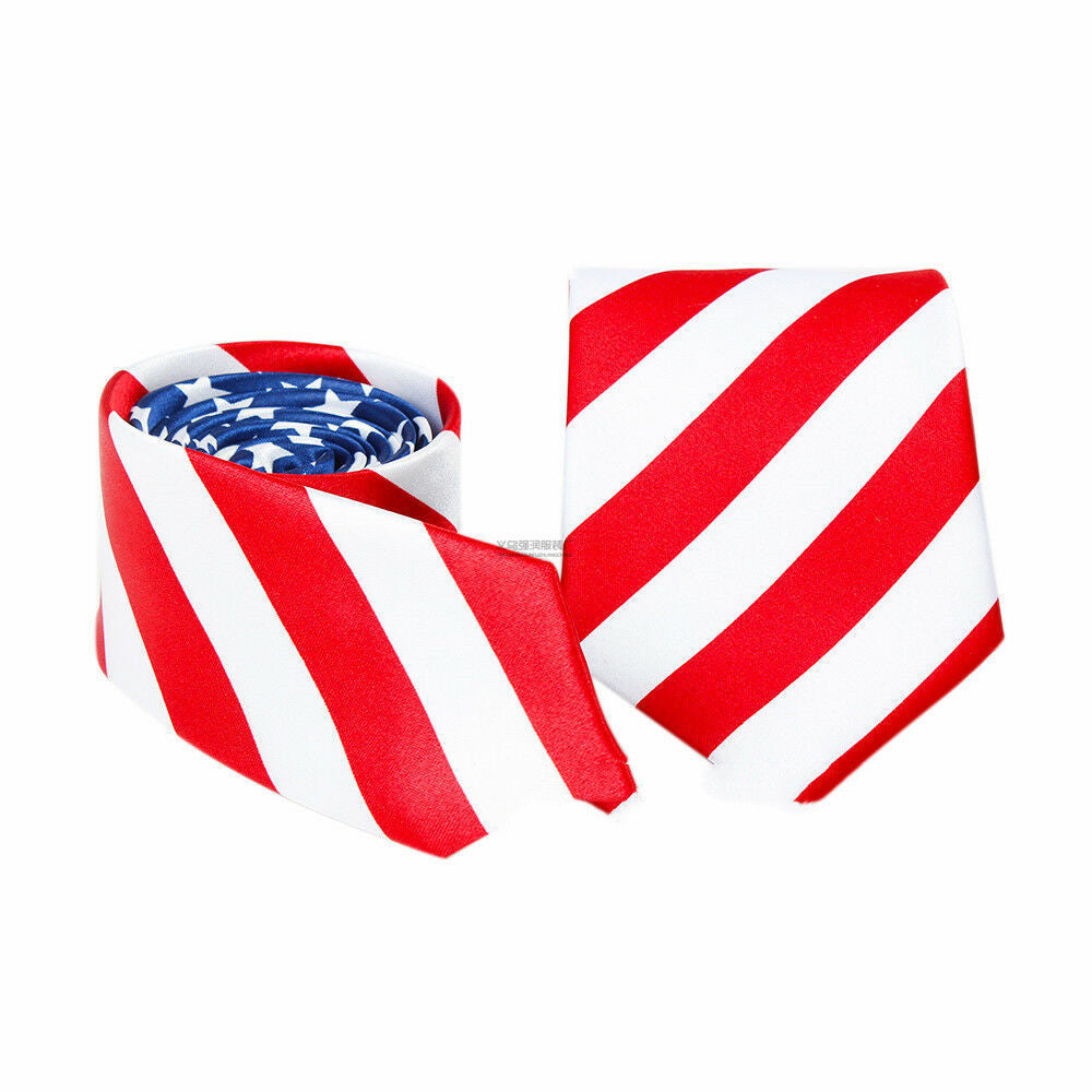 Europe And America Cross Border Hot-selling New Products Spot US Independence Day US Flag Patterned Tie